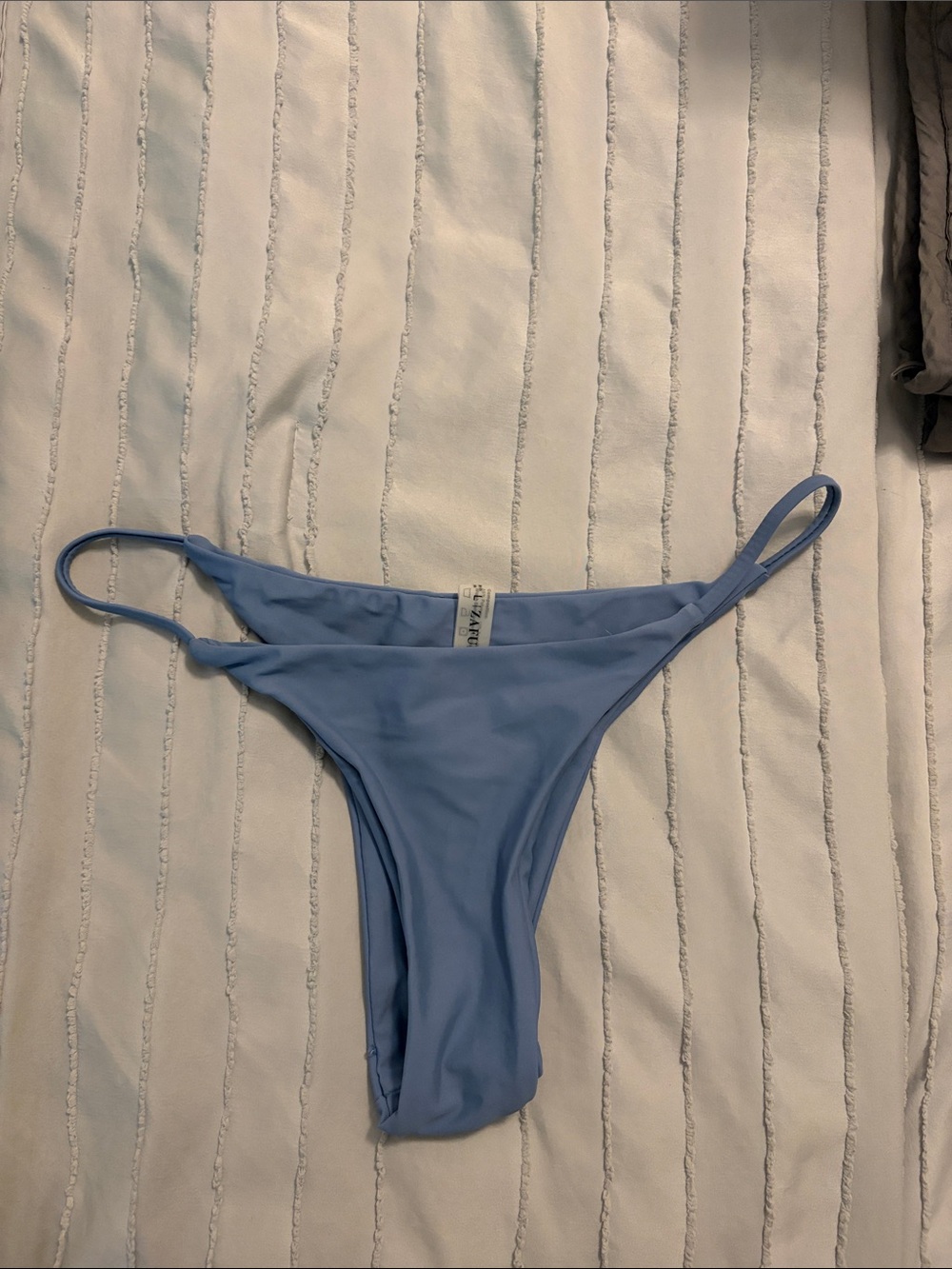 Zaful Light Blue Low-Rise Bikini Bottom